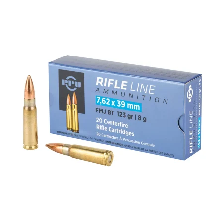 Karabinski metak PPU 7.62x39 subsonic fmj 8g 123 gr a679