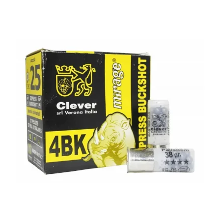 Lovački patron mirage 12/70 t4 expres buckho 4bk 38gr pb-7.0